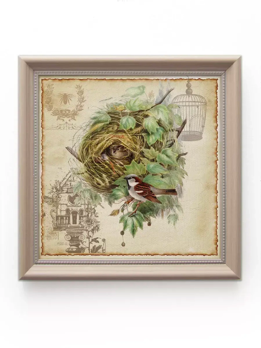 Картина на стену интерьерная на холсте 23х23см