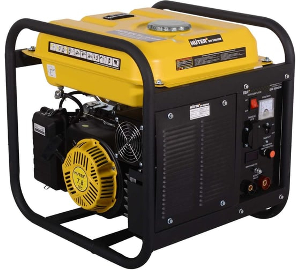 Инверторный электрогенератор Huter DN 5000iW, с функцией сварки 64/1/93