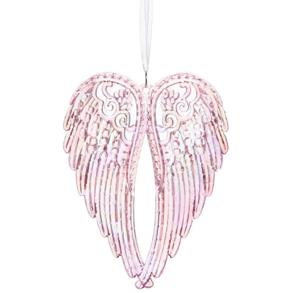 Подвеска «Крылья ангела» 11*15 см, Розовый