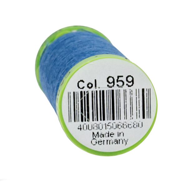 Нитки для тонких тканей Gutermann Extra Fine 150 (200 метров), 5 кат. | 959 голубой королевский