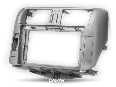 РАМКА 22-024: 9-inch Car Audio Installation Kit for TOYOTA Land Cruiser Prado (150) 2009-13 (Left wheel / with Navigation / Silver)