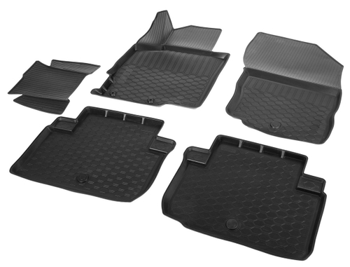 Коврики в салон автомобиля Rival для Mitsubishi Eclipse Cross 2018-2021 2021-н.в., полиуретан, 5 частей, 14006001