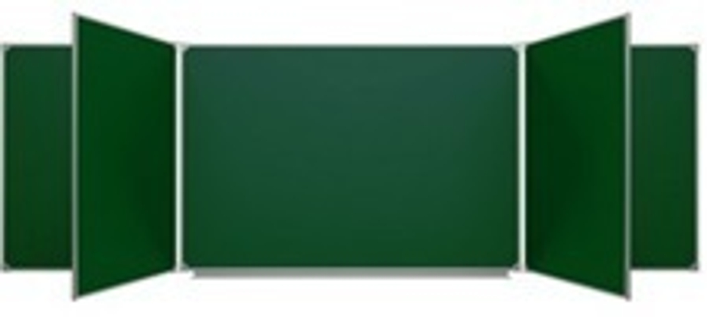 Пятиэлементная магнитная полимерная школьная доска 3600х1200 (меловая)