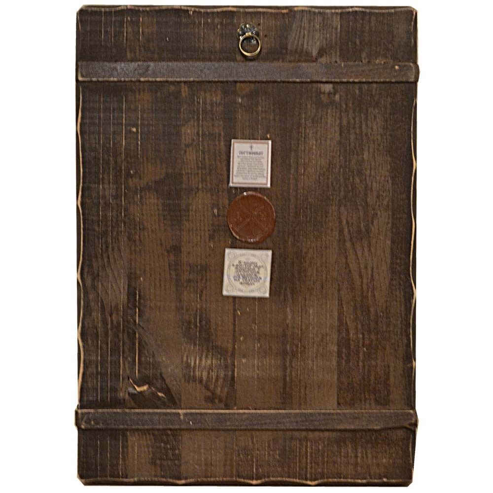 Пантелеймон Целитель. Икона под старину на дереве. 30 х 42 см.