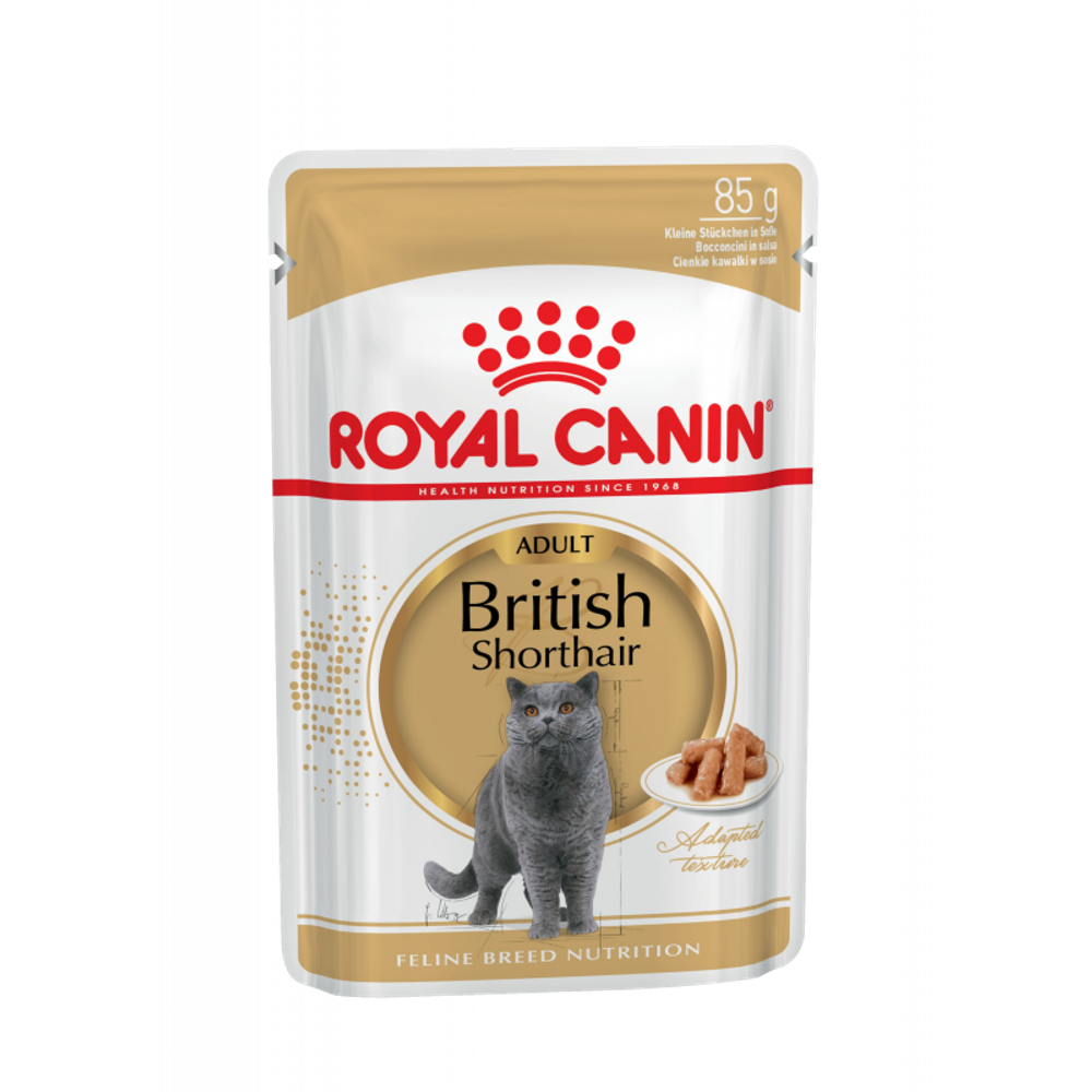 Royal Canin British Shorthair Adult Корм консервированный в соусе  для взрослых кошек 0,085г