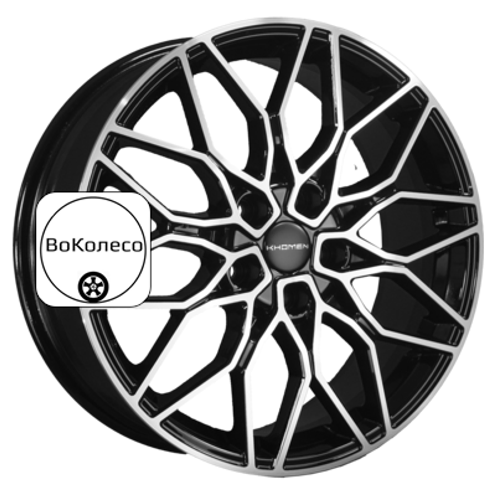 7x18/5x114,3 ET53 D54,1 KHW1813 (Geely Coolray) Black-FP Khomen Wheels