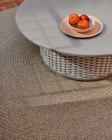 Ковер Despas из синтетических волокон бежевый Ø150 см