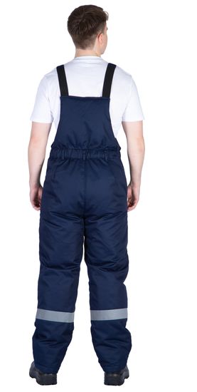 Костюм зимний "Байкит" с полукомбинезоном, т.синий/васильковый