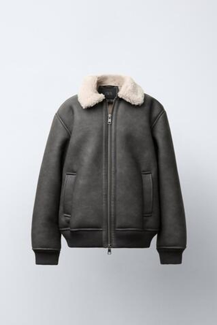 ZARA БОМБЕР, СЕРО-КОРИЧНЕВЫЙ