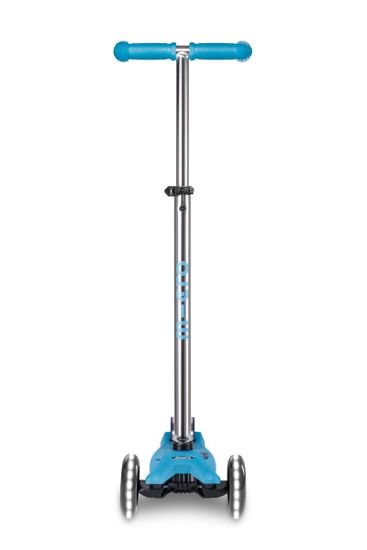 Самокат Maxi Micro Deluxe Glow Plus (светящийся) LED синий кристалл