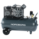 NORDBERG (NCP100/420A) Компрессор поршневой с ременной передачей 220В, ресивер 100л, 420л/мин