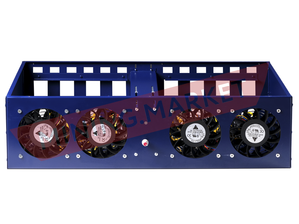 Безрайзерная тушка для майнинга "OCEAN-BitMain", тихая  (любые на выбор кулера)