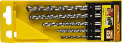 STAYER TOPHammer, 5 шт: d 4-5-6-8-10 мм, набор сверл по бетону (2912-H5)