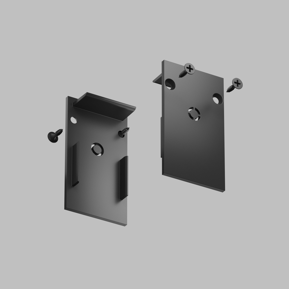 TR2107-BK Торцевые заглушки для шинопровода SMART черные (комплект 2 шт)