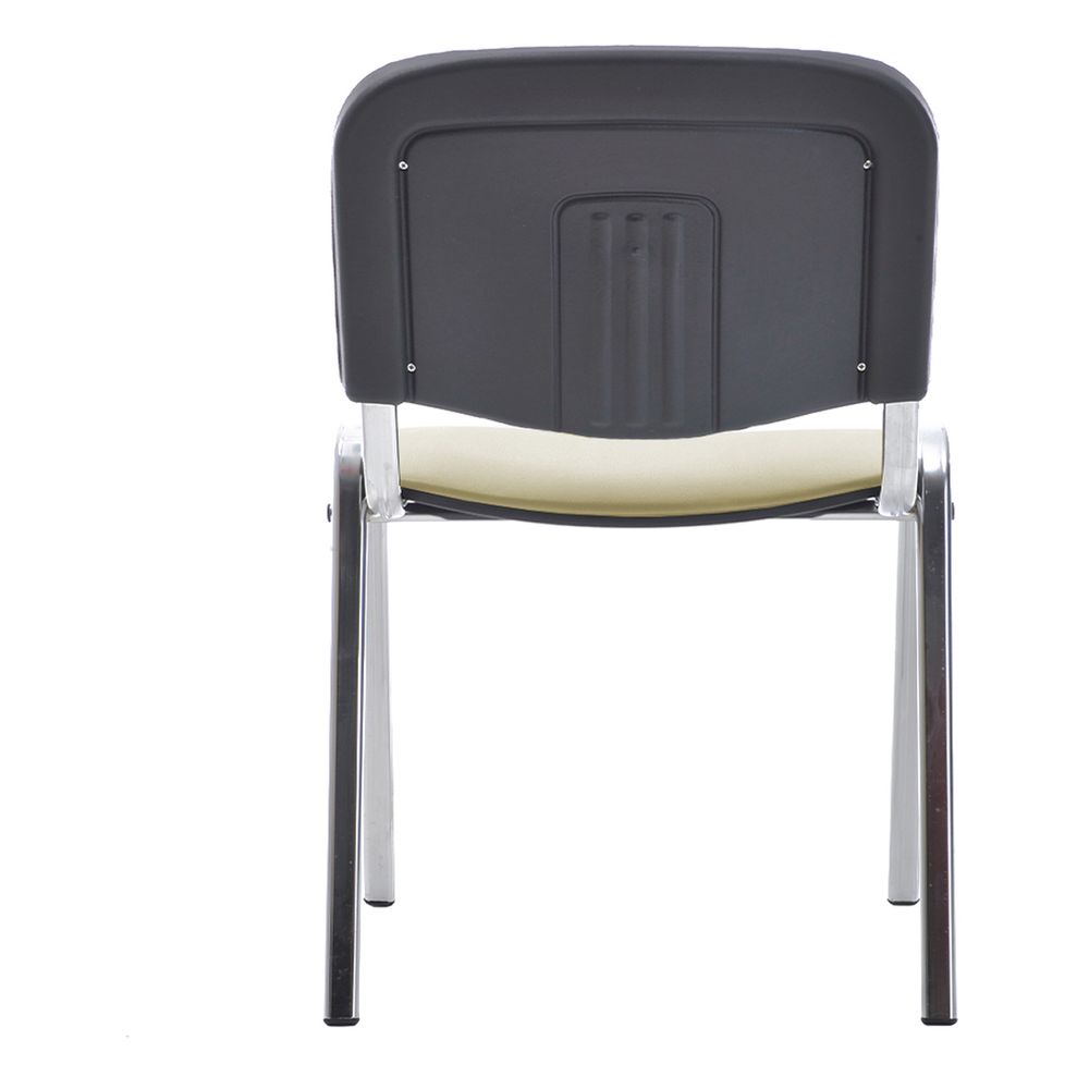 Стул Helmi HL-F01 "Изо", каркас хром, обивка кожзам бежевый