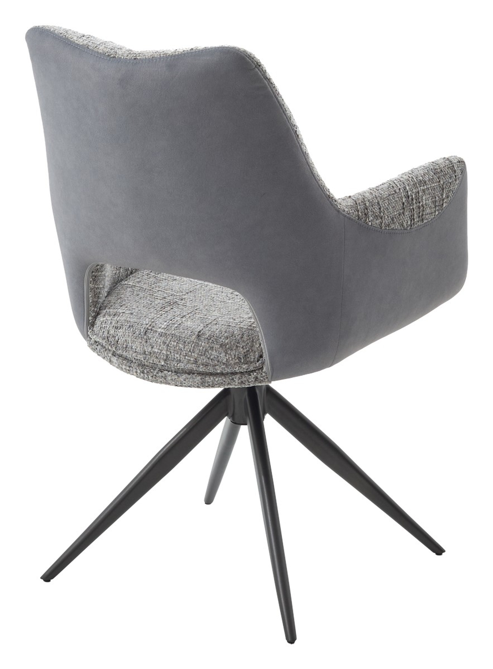 Стул М-City DISAUR Давен (Daven) поворотный на 360 градусов, Серый Riely-450, G1038-04, ткань, темно-серый каркас