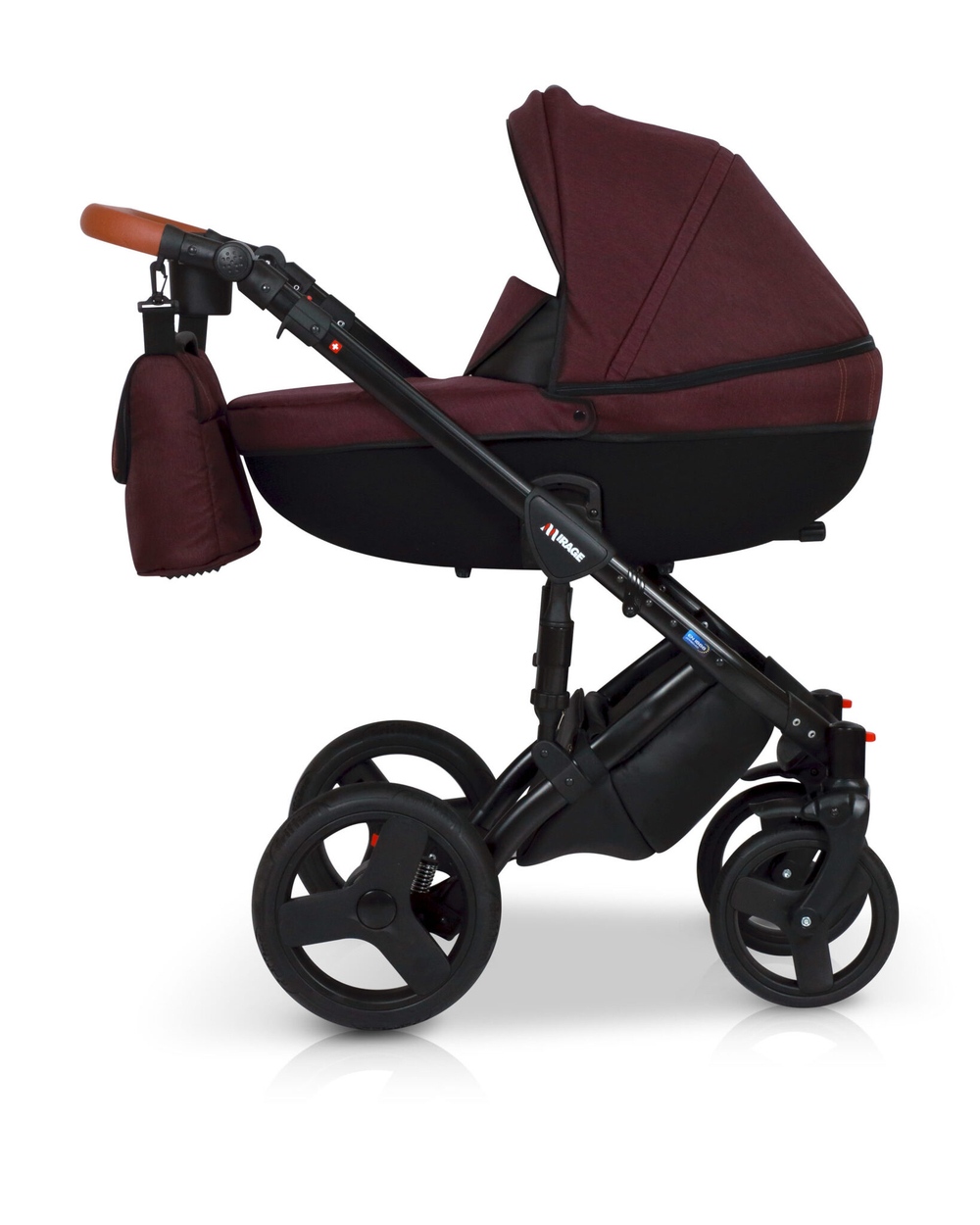 Детская коляска Verdi Mirage 3 в 1 (Бордовый)