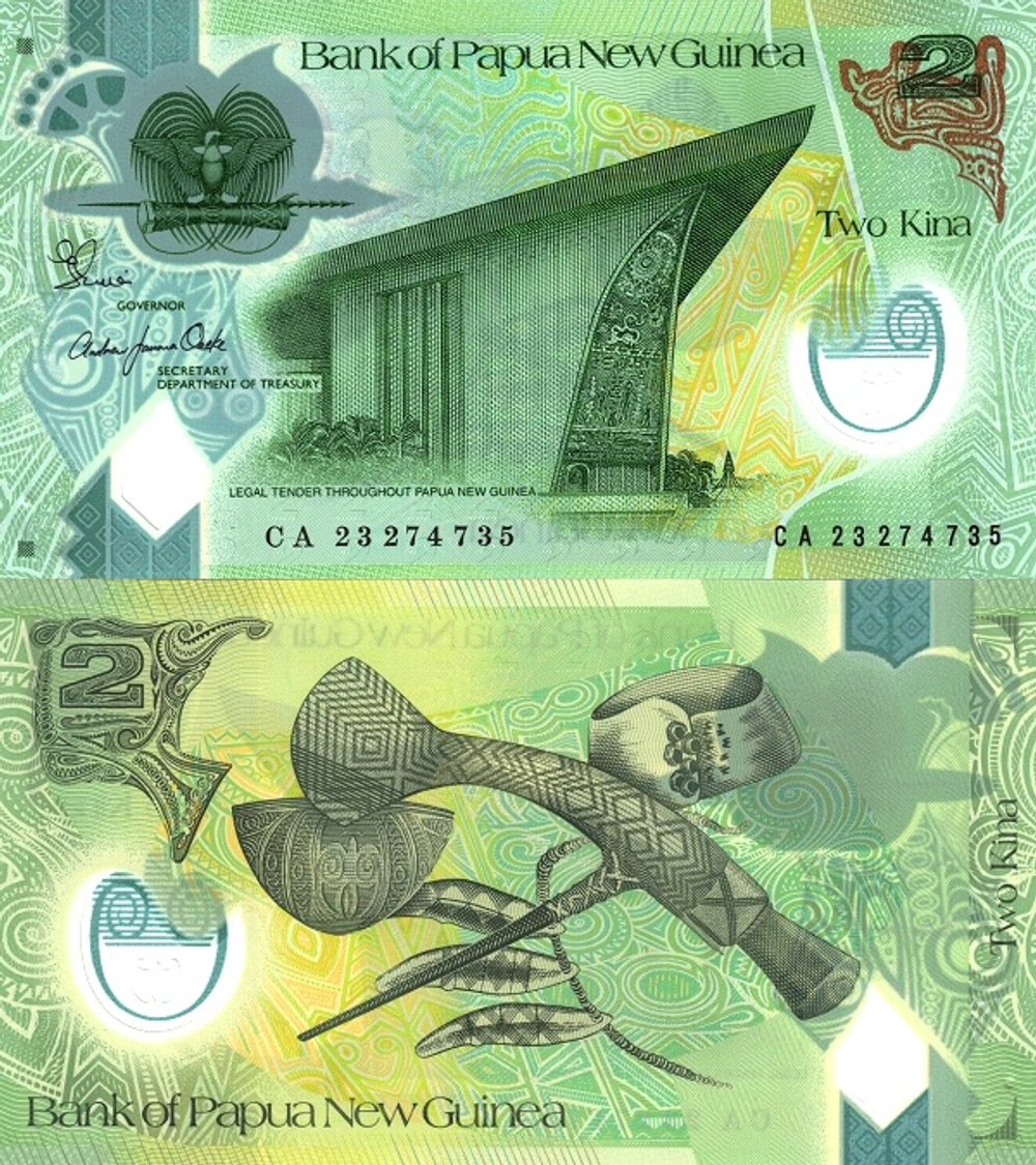 Папуа-Новая Гвинея 2 кина 2017 - 2023 UNC