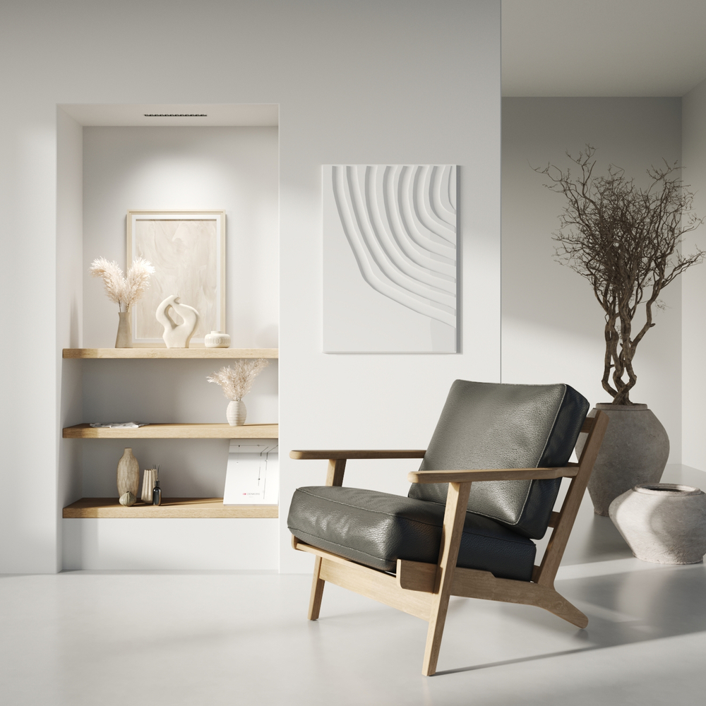 DK2532-WB Встраиваемый светильник SPACE со светодиодом под шпатлевку L240mm 220V 20W 38° 4000К IP20 белый/черный алюминий