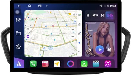 Магнитола для Lada Vesta NG 2023+ (без ШГУ, рамка 10) - FarCar BX877 монитор 13" 2K QLED на Android 13, TS10, 6+128, CarPlay, 4G SIM-слот