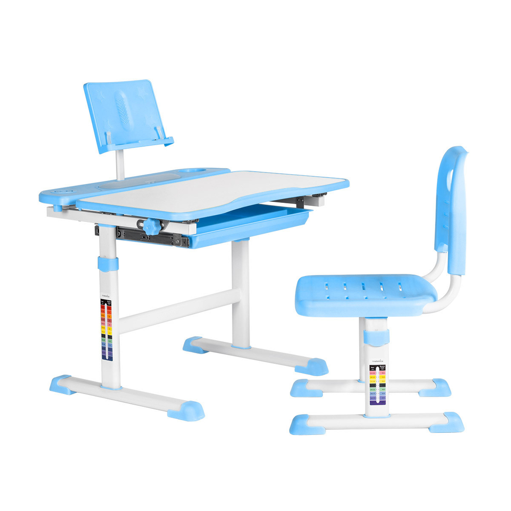 Комплект растущей детской мебели Anatomica Avgusta парта + стул + выдвижной ящик + подставка