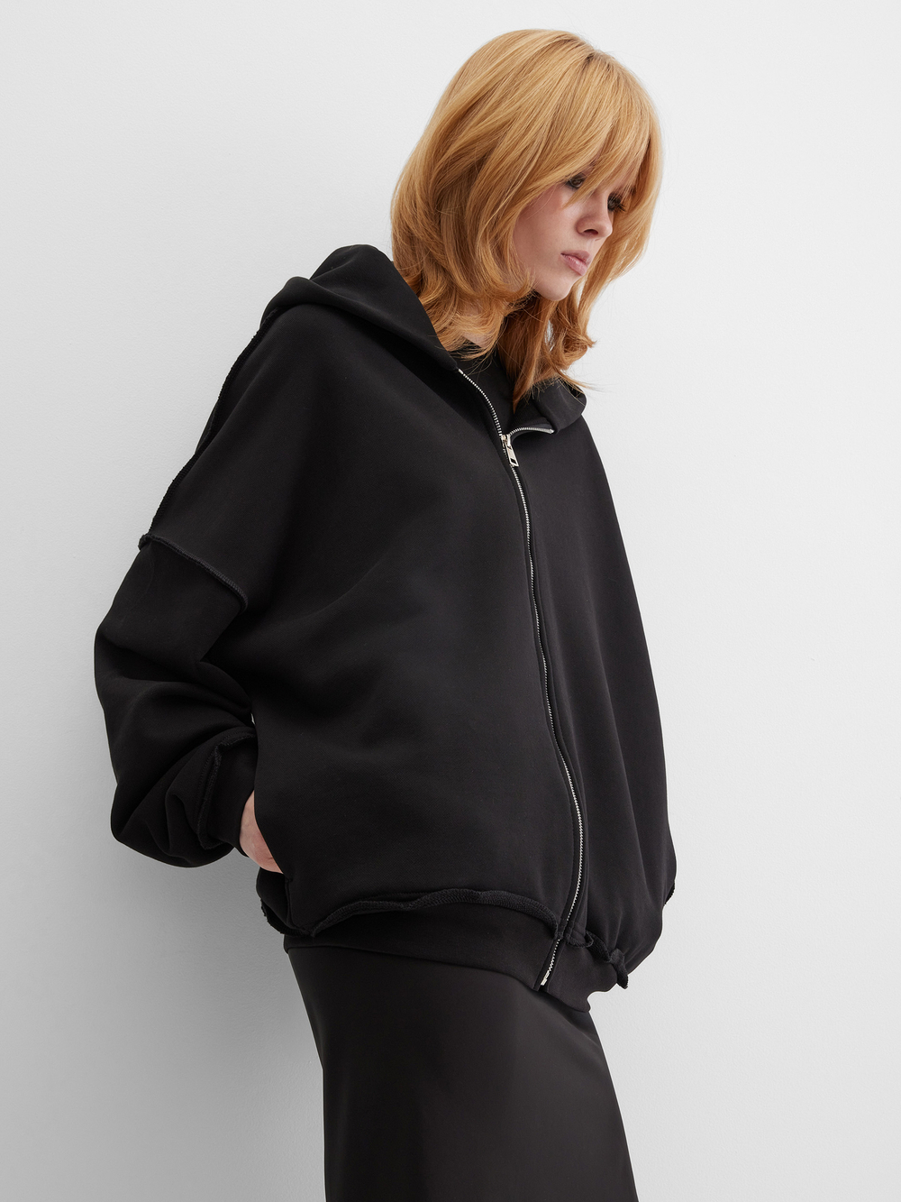 Зип-худи Pretty, чёрное