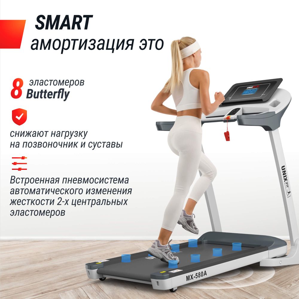 Беговая дорожка UNIX Fit MX-580A White