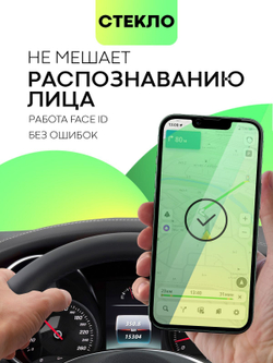 Стекло антишпион BROSCORP для Apple iPhone 13 Pro Max оптом (арт. IP13PROMAX-FSP-GLASS-SPY)