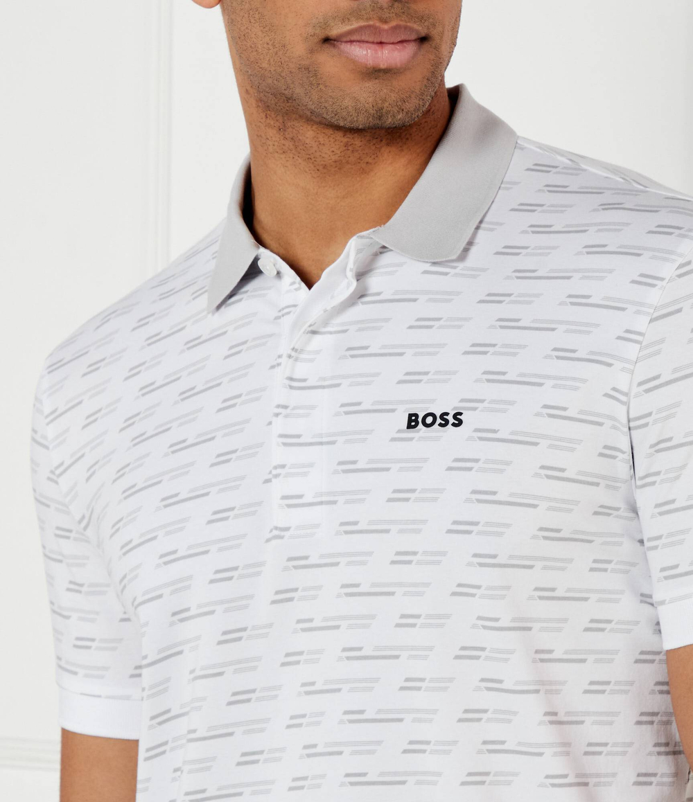 Поло Paddy Tape AO BOSS GREEN - белый(50534269)