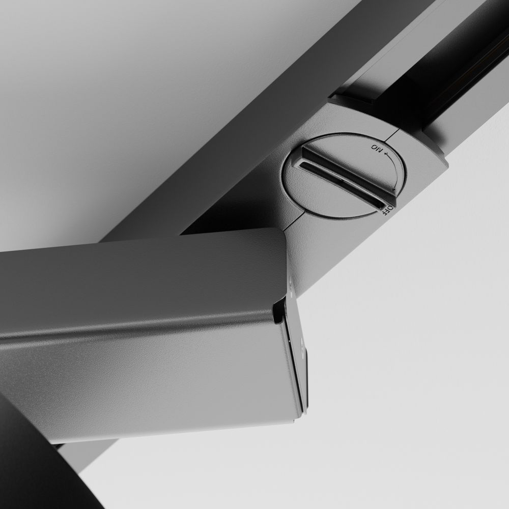 Трековый однофазный светодиодный светильник Maytoni Unity Rim TR044-1-12W3K-B