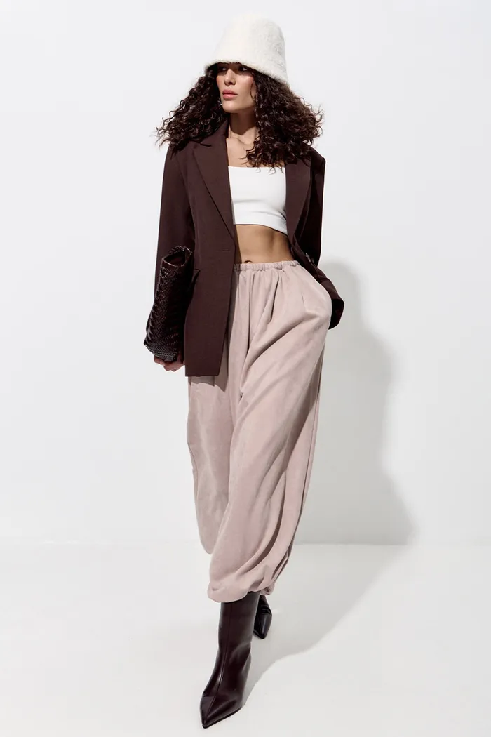 Алладины под замшу цвета какао