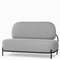 Двухместный диван Pawai 125 см, светло-серый