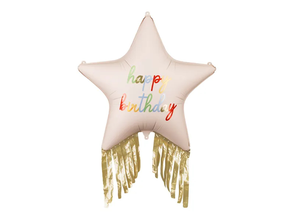 Шар "Звезда Happy Birthday" (72х72 см)