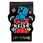 Блокнот фигурный А7 40л. "My Game" на скрепке, без линовки, тиснен.серебр.фольгой 77567 (Центрум)