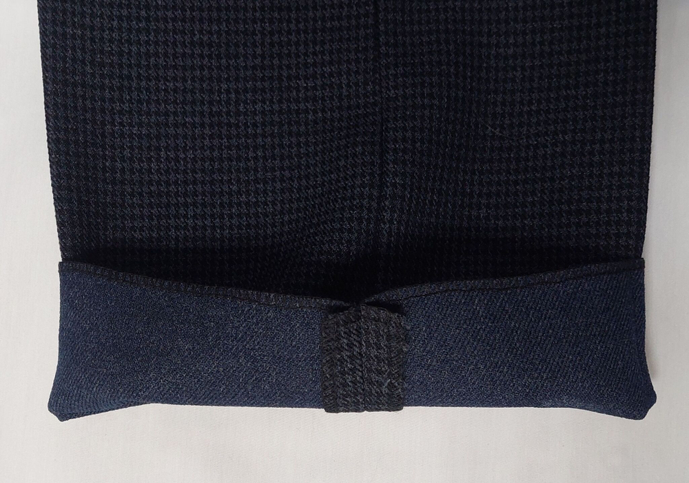 Брюки мужские классические зимние клетка серая 52