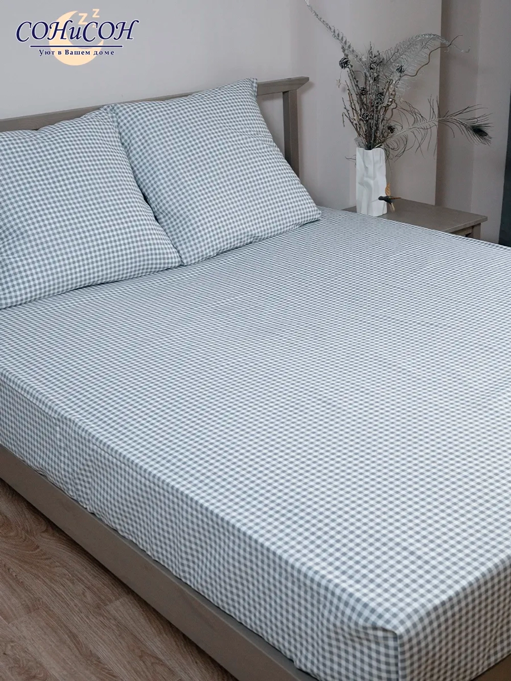 Простынь евро 240х220 см, 100% хлопок