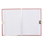 Блокнот детский Basir на замке, формат А6, серия "Зимняя сказка", переплет 7БЦ, 18*13 см, 48 листов, ассорти