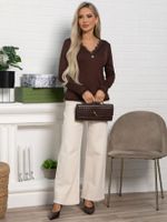 Блуза Новелла (шоколад) Б15492-24М LT Collection