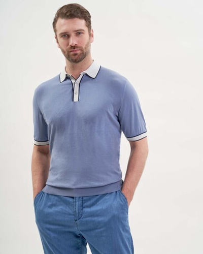 Поло с коротким рукавом на пуговицах Atelier Portofino