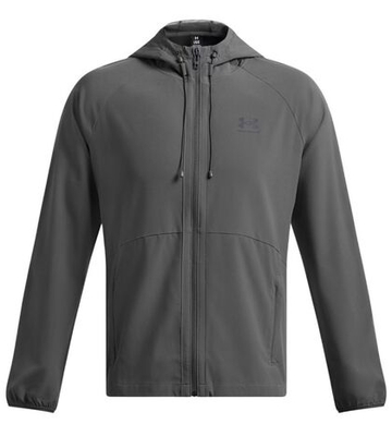 Мужская теннисная кофта Under Armour Vibe Woven - castlerock/black