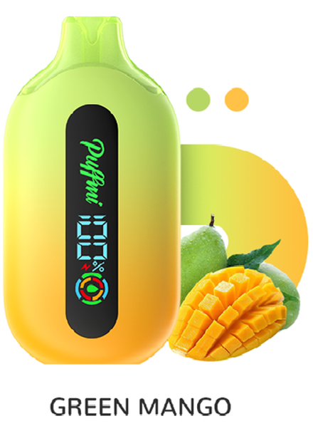 Puffmi Pure Green mango - зелёный манго 12000 затяжек 20мг (2%)