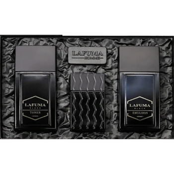 Набор для ухода за лицом Bergamo Lafuma Black Homme for Men 3 Set для мужчин (тонер, эмульсия, туалетная вода)