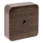 Коробка разветвительная КМР-030-030кг (75x75x26) с клеммником тёмное дерево EKF PROxima (52.00 шт.)