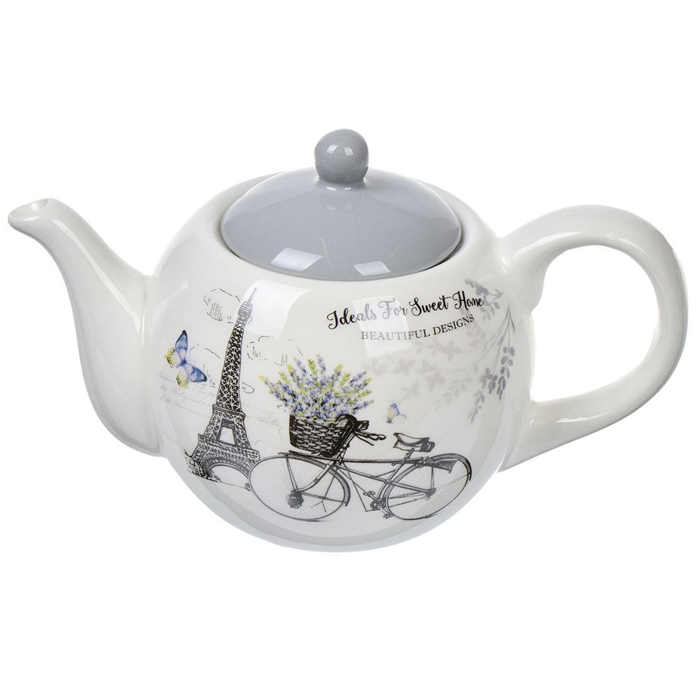 Чайник заварочный доломит, 0.95 л, Daniks, Прованс, сер