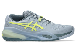 Мужские кроссовки теннисные Asics Gel-Resolution X - grey blue/pistachio