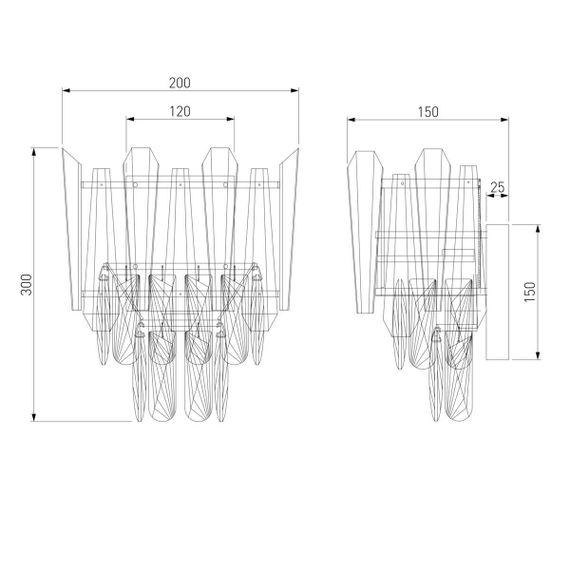 Настенный светильник Bogates Coda 328/2 Strotskis