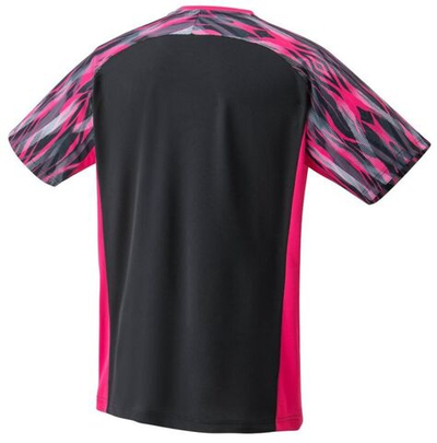 Мужская теннисная футболка Yonex Men's Crew T-Shirt - black/pink