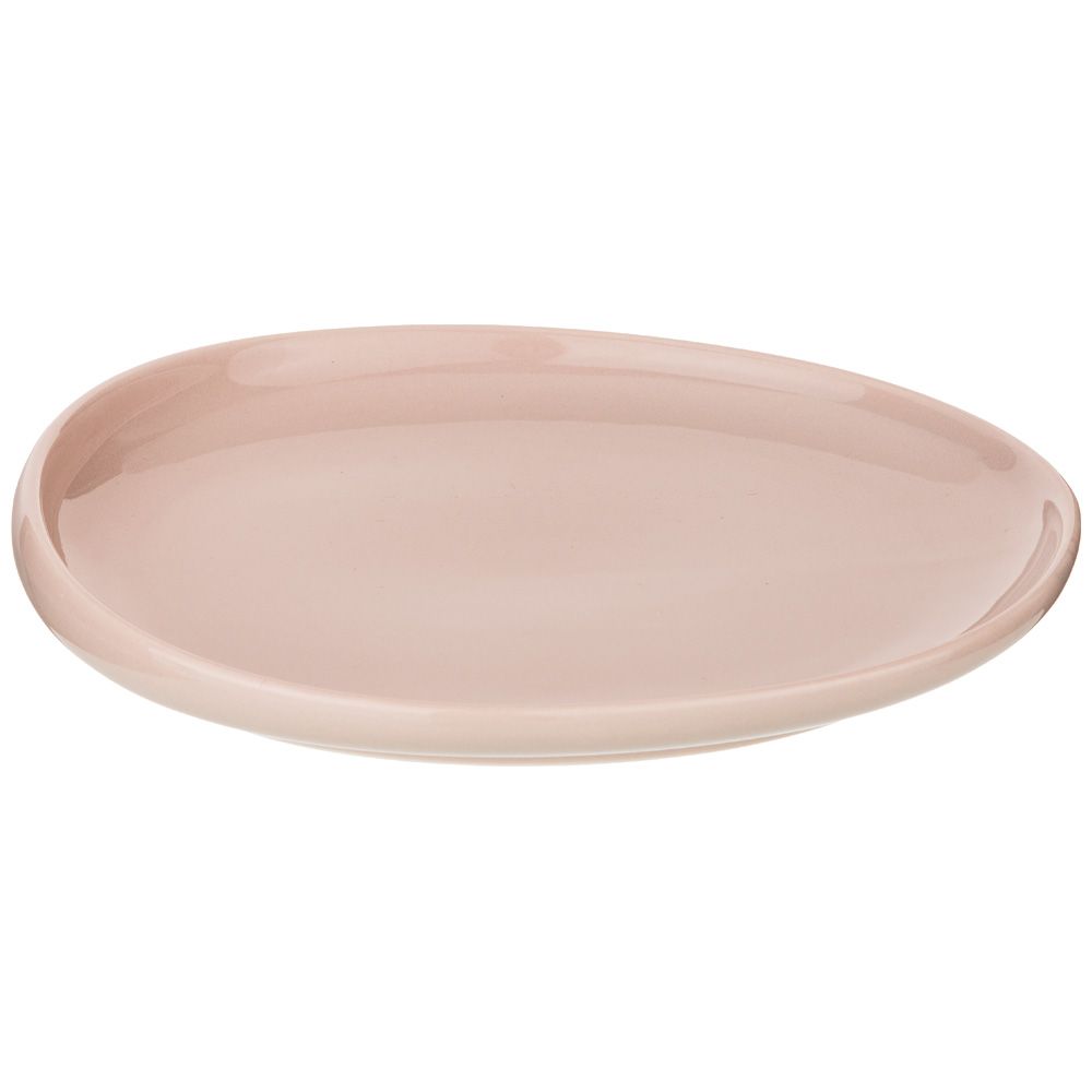 ТАРЕЛКА ЗАКУСОЧНАЯ BRONCO "FUSION" 23*20,5СМ, ПУДРОВАЯ (МАЛ=2ШТ./КОР=24ШТ.)