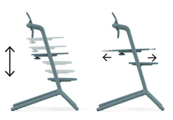 Стульчик для кормления Cybex Lemo 4 в 1 с мягкими чехлами Comfort Inlay Stone Blue/Suede Grey