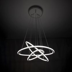 Citilux Неон Смарт CL731A330E RGB Умная подвесная люстра Белая